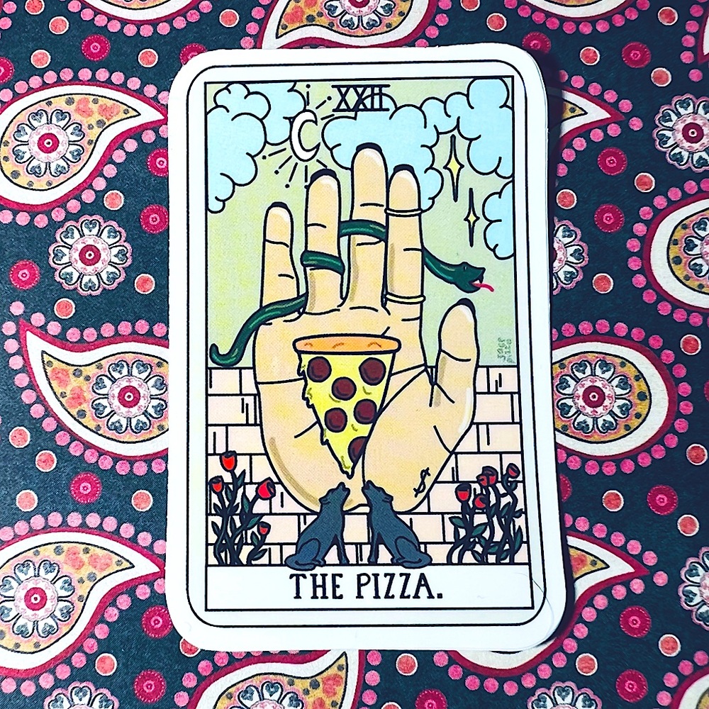 The PIZZA  Tarot Witchy Spiritual Light Worker Magic Occult Tarot Reader Fortune